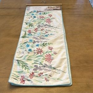 Shabby Chic floral beaded sequins table runner